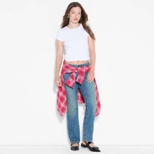 Women’s Low Rise Bootcut Jeans- Wild Fable, medium Wash, Sz.0